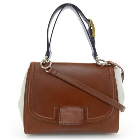 FENDI Cuoio Colorblock Silvana Bag White.